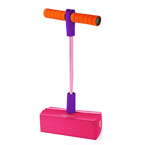 

The Original Foam Pogo Jumper for Kids 100% Safe Pogo Stick, Strong Bungee Toy for Toddlers, Fun Foam Hopper for Children Boys/Girls, Squeaks with Each Hop! Supports up to 250lbs(Pink)