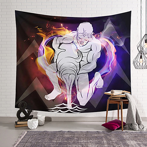 

Wall Tapestry Art Decor Blanket Curtain Hanging Home Bedroom Living Room Colourful Polyester People