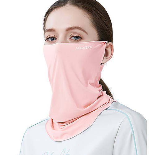 

Women's Sports Mask 1 PCS Outdoor Portable Sunscreen Breathable Soft Pollution Protection Mask Solid Color Polyester Black Purple Blue for Fishing Climbing Beach