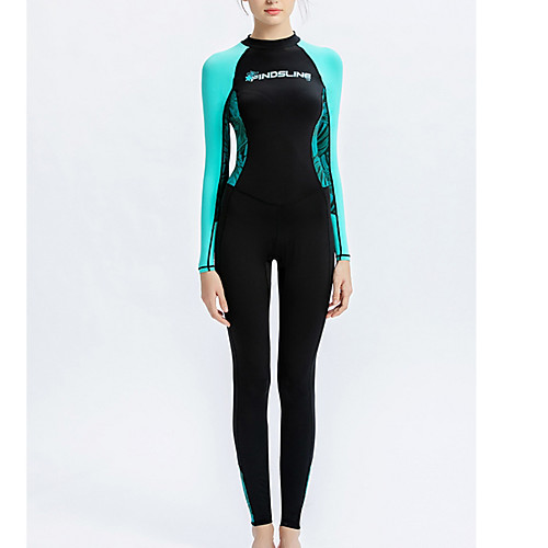 

Women's Rash Guard Diving Swimsuit Tummy Control Slim Color Block Abstract Black Navy Blue Swimwear Padded Bodysuit High Neck Bathing Suits New Fashion Sexy