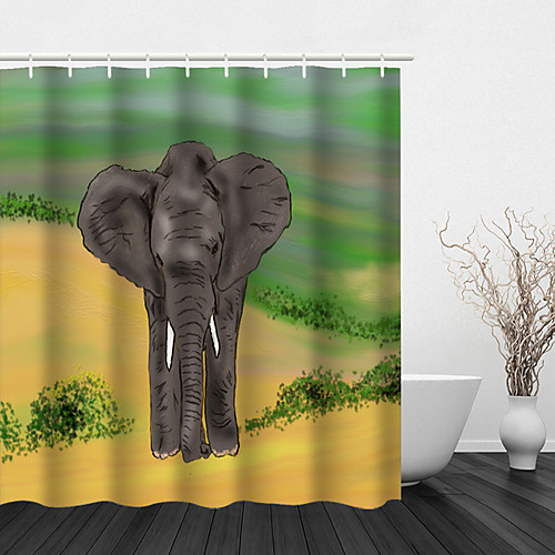 

Bathroom Shower Curtains & Hooks Casual Polyester Waterproof