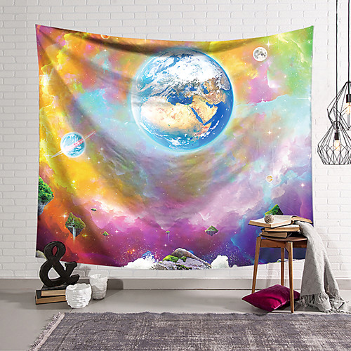 

Wall Tapestry Art Decor Blanket Curtain Hanging Home Bedroom Living Room Polyester Multi Color Earth