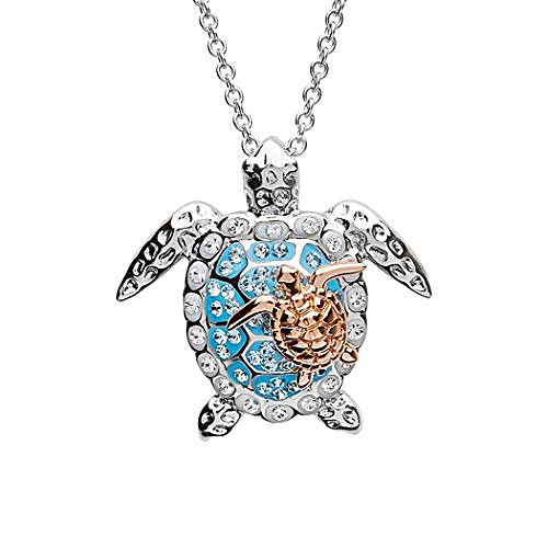 

Diamond Wedding Pendant Necklace Turtle Shaped Party Jewelry Female Zircon Animal Chain Pendants Gifts