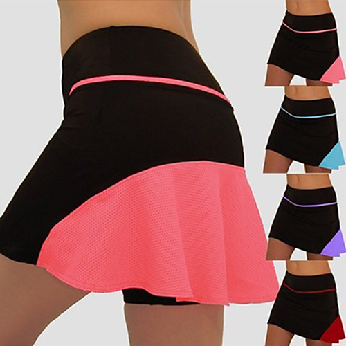 

Women's Golf Skirt Breathable Quick Dry Soft Athleisure Outdoor Autumn / Fall Spring Summer Wine Red Purple Blushing Pink Sky Blue / Micro-elastic