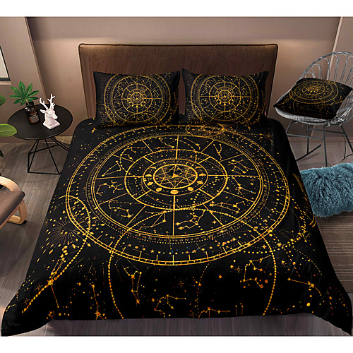 

3-Piece Duvet Cover Set Hotel Bedding Sets Comforter Cover with Soft Lightweight Microfiber, Include 1 Duvet Cover, 2 Pillowcases for Double/Queen/King(1 Pillowcase for Twin/Single)