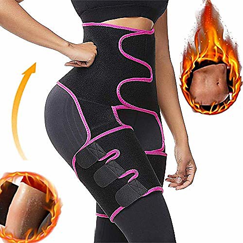 

2020 upgraded waist trainer for women thigh trimmer butt lifter workout sweat belt