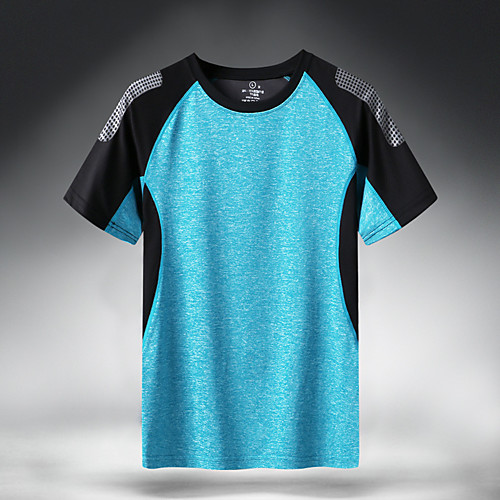 

Women's T shirt Hiking Tee shirt Short Sleeve Tee Tshirt Top Outdoor Lightweight Breathable Quick Dry Sweat wicking Spring Summer Rose red (female) Dark blue (male) Blue (male) Fishing Climbing