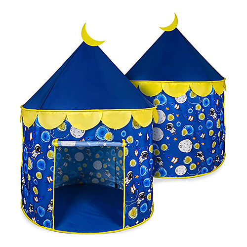 

Play Tent & Tunnel Playhouse Teepee Astronaut Space Foldable Convenient Polyester Gift Indoor Outdoor Party Favor Festival Fall Spring Summer 3 years Boys and Girls Pop Up Indoor/Outdoor Playhouse