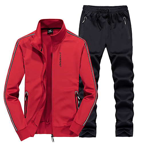 

Women's Hiking Jacket with Pants Winter Outdoor Solid Color Lightweight Breathable Quick Dry Soft Top Clothing Suit Hunting Fishing Climbing Black Red Blue Grey