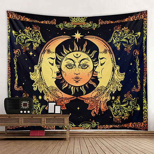 

Bohemian Wall Tapestry Art Deco Blanket Curtain Hanging at Home Bedroom Living Room Decoration Boho Hippie