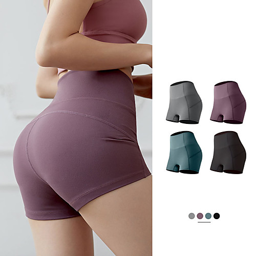 

Women's Running Shorts Running Tight Shorts Athletic Base Layer Compression Pants Nylon Spandex Fitness Gym Workout Running Jogging Exercise Tummy Control Butt Lift Breathable Sport Solid Colored