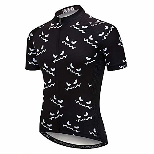

bike jersey mens cycling jerseys mtb jersey zip mountain road clothing bicycle top shirts summer pro team outdoor sports racing cycle wear for male 100% polyester size l