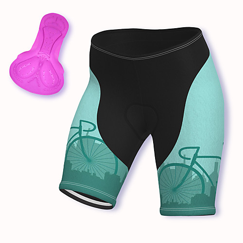 

21Grams Women's Cycling Shorts Spandex Bike Padded Shorts / Chamois Breathable Sports Sky Blue Mountain Bike MTB Road Bike Cycling Clothing Apparel Bike Wear / Stretchy / Athleisure