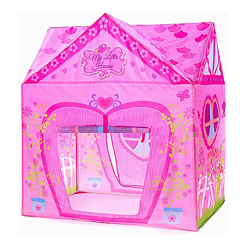 

Play Tent & Tunnel Playhouse Teepee Castle Princess Flower Foldable Convenient Polyester Gift Indoor Outdoor Party Favor Festival Fall Spring Summer 3 years Boys and Girls Pop Up Indoor/Outdoor