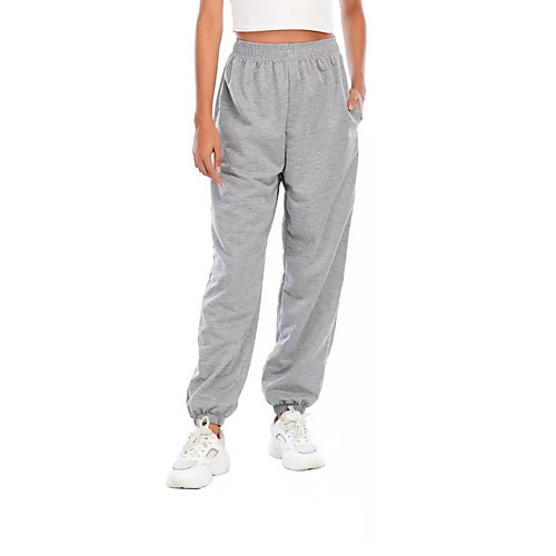 

Women's Sports & Outdoors Casual / Sporty Outdoor Sports Casual Sports Pants Chinos Pants Solid Color Full Length Sporty White Black Army Green Gray