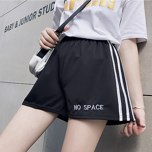 

Women's Jogger Shorts Elastic Waistband Cotton Stripes Sport Athleisure Shorts Breathable Soft Comfortable Plus Size Everyday Use Casual Daily Outdoor Exercising