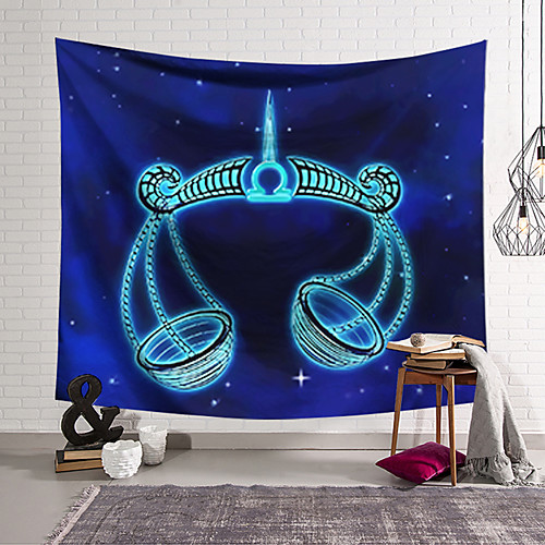 

Wall Tapestry Art Decor Blanket Curtain Hanging Home Bedroom Living Room Color blue Polyester Weigh