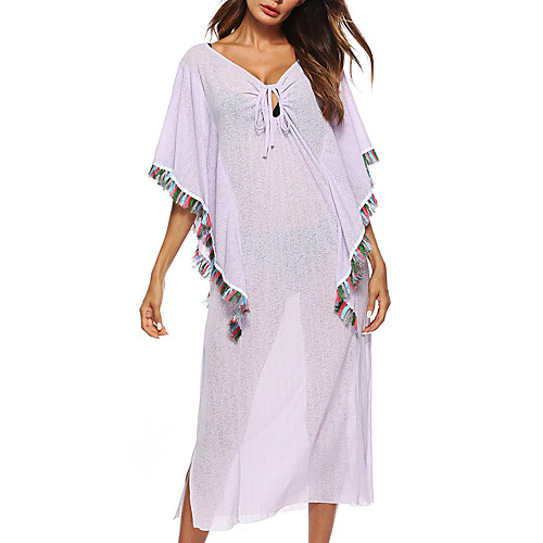 

Women's Cover Up Swimsuit Slim White Black Purple Green Swimwear Bathing Suits Fashion Sexy