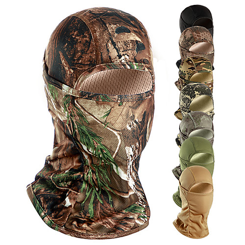 

Men's Cycling Face Mask Cover Balaclava Cap Hunting Hat Outdoor UV Sun Protection Windproof Quick Dry Breathable Hunting Ski / Snowboard Fishing Camouflage Color Black Yellow