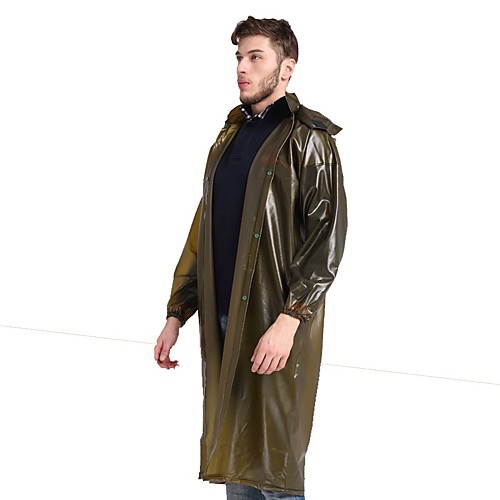 

Men's Hunting Jacket Outdoor Waterproof Breathable Wearable Thick Fall Spring Solid Colored Nylon Coffee