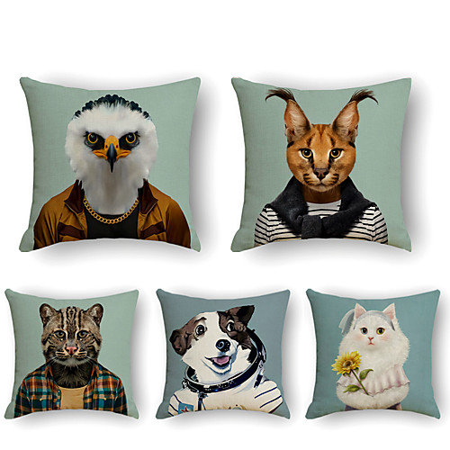 

Cushion Cover 5PCS Short Plush Soft Decorative Square Throw Pillow Cover Cushion Case Pillowcase for Sofa Bedroom 45 x 45 cm (18 x 18 Inch) Superior Quality Machine Washable