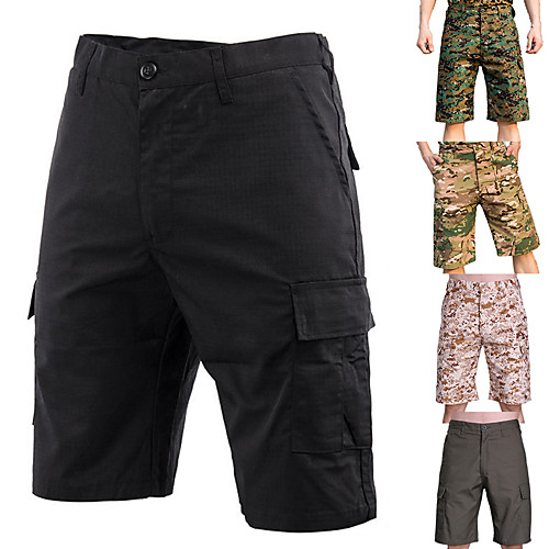 

Men's Hiking Shorts Hiking Cargo Shorts Waterproof Breathable Quick Dry Ventilation Summer Solid Colored Cotton Bottoms for CP Color Digital Desert Black XS S M L XL