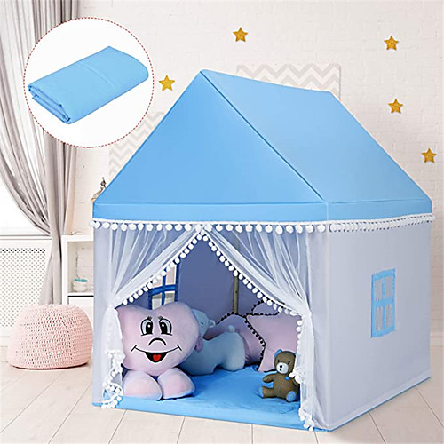 

Play Tent & Tunnel Playhouse Teepee Castle Foldable Convenient with Light String with Door and Windows Polyester Gift Indoor Outdoor Party Favor Festival Fall Spring Summer 3 years Boys and Girls