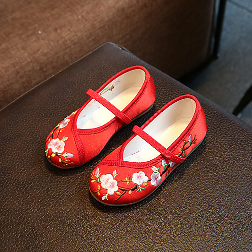 

Boys' Girls' Flats Espadrilles Cotton Little Kids(4-7ys) Big Kids(7years ) Daily Walking Shoes White Red Blue Fall
