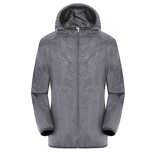 

Women's Men's Long Sleeve Windbreaker Running Skin Jacket Full Zip Coat Top Athletic Athleisure Summer Waterproof UV Sun Protection Quick Dry Fitness Gym Workout Running Jogging Sportswear Solid