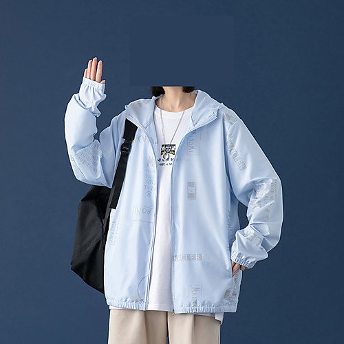 

Women's Cycling Jersey Hiking Skin Jacket Hiking Windbreaker Outdoor Lightweight UV Sun Protection Breathable Quick Dry Jacket Hoodie Top Full Length Visible Zipper Climbing Beach Traveling White