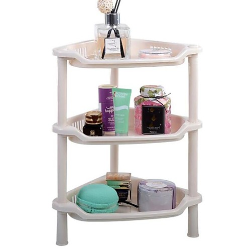 

Three-tier Shelf Bathroom Corner Shelf Kitchen Storage Rack Bathroom Storage Rack Desktop Cosmetic Triangle Storage Rack