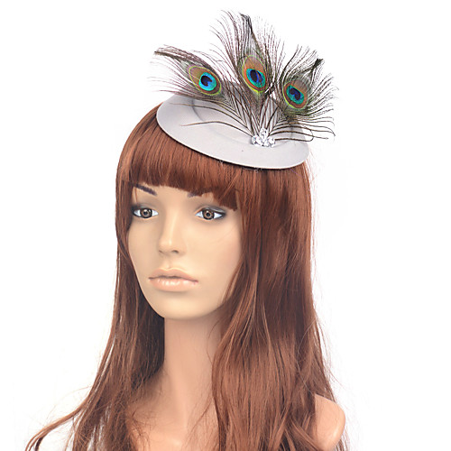 

Elegant Retro Feather Fascinators with Feather / Trim 1 Piece Special Occasion / Party / Evening Headpiece