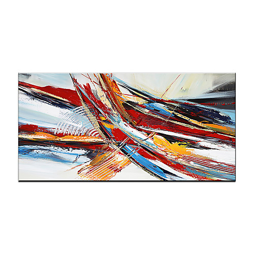 

Oil Painting Hand Painted Horizontal Abstract Modern Rolled Canvas (No Frame)