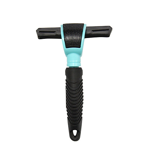 

Dog Cat Grooming Cleaning Pet Grooming Brush Plastic Stainless steel Brush Dog Clean Supply Pet Hair Remover Removing Matted Tangled Easy to Clean Self Cleaning Pet Grooming Supplies Blue