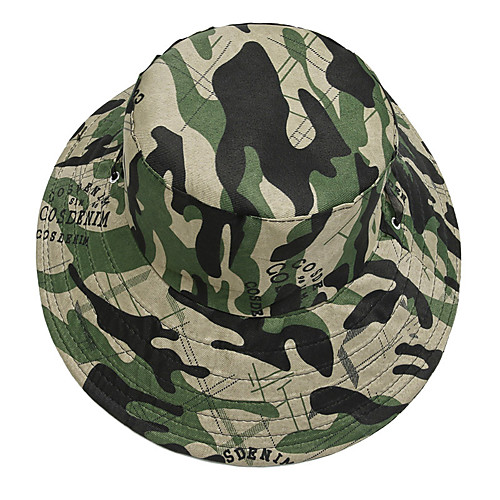 

Men's Hats Fishing Hat Portable Ultraviolet Resistant Breathability Comfortable Camo Spring & Summer Terylene Hunting Fishing Camping / Hiking / Caving Everyday Use Camouflage Color Army Green