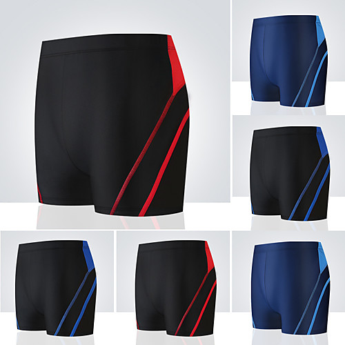 

Men's Swim Shorts Breathable Quick Dry Ultra Light (UL) Elastane Terylene Swimwear Beach Wear Board Shorts Patchwork Swimming Surfing Water Sports