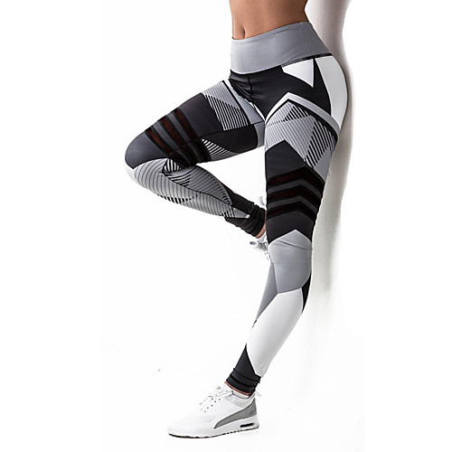 

Activewear Pants Printing Solid Women's Training Running Natural Polyester
