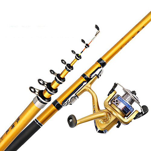 

Fishing Rod Telescopic Rod 100/120/150/170/190/210/230 cm Portable Lightweight Sea Fishing