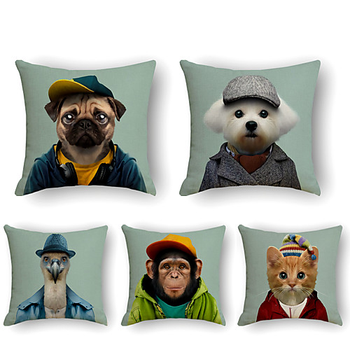 

Cushion Cover 5PCS Short Plush Soft Decorative Square Throw Pillow Cover Cushion Case Pillowcase for Sofa Bedroom 45 x 45 cm (18 x 18 Inch) Superior Quality Machine Washable