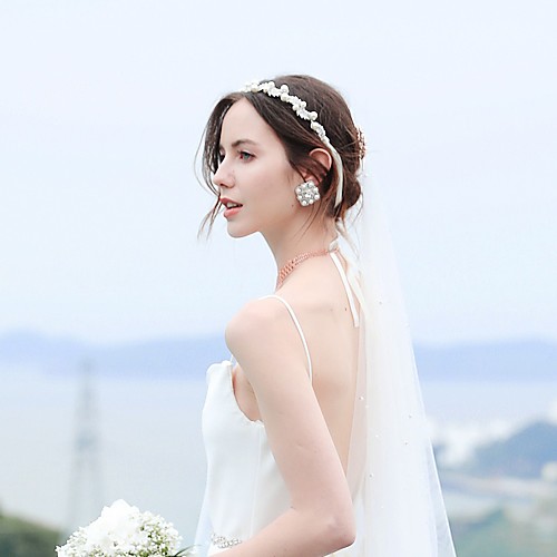 

Wedding Bridal Crystal Headpiece with Crystal 1 Piece Wedding / Special Occasion Headpiece