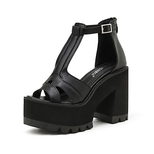 

Women's Sandals Pumps Pointed Toe Gleit Solid Colored Black