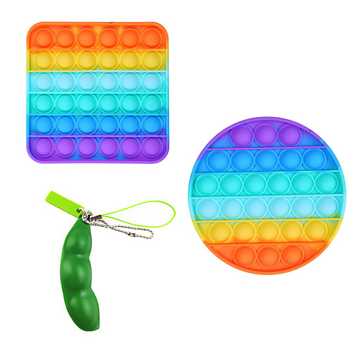 

Pop Fidget Reliver Stress Toys Rainbow Push It Bubble Antistress Toys Adult Children Sensory Toy To Relieve Autism