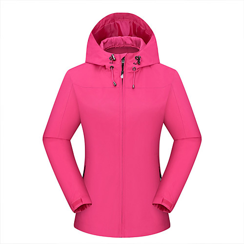 

Women's Hiking Softshell Jacket Hiking Windbreaker Outdoor Waterproof Lightweight UV Sun Protection Breathable Jacket Top Fishing Climbing Camping / Hiking / Caving Pink Cai Lan Black Purple off-white