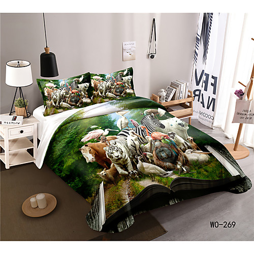 

3-Piece Duvet Cover Set Hotel Bedding Sets Comforter Cover with Soft Lightweight Microfiber, Include 1 Duvet Cover, 2 Pillowcases for Double/Queen/King