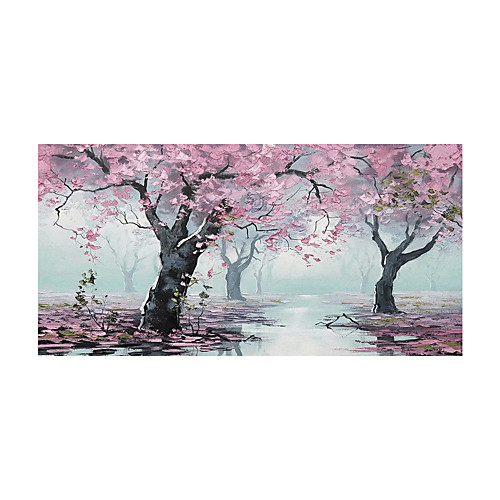 

Oil Painting Hand Painted Horizontal Abstract Landscape Modern Rolled Canvas (No Frame)