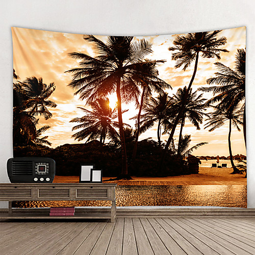 

Wall Tapestry Art Decor Blanket Curtain Hanging Home Bedroom Living Room Decoration and Modern and Landscape and Beach Theme
