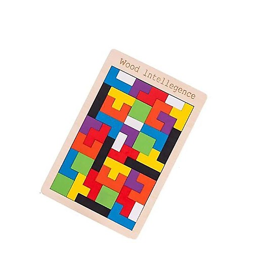 

baby wood tetris puzzle, tangram, colorful deformation puzzle