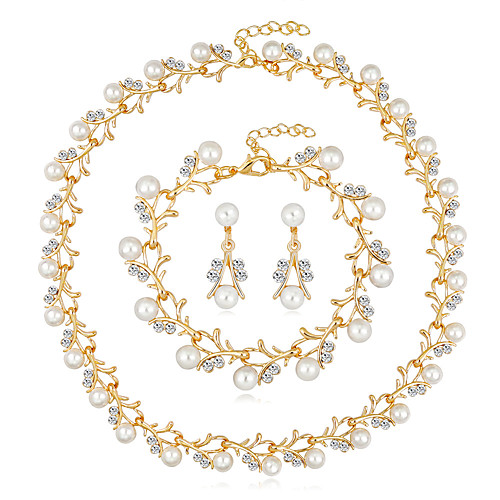 

Women's Jewelry Set Elegant Classic Earrings Jewelry Gold / Silver For Wedding Party Evening 1 set
