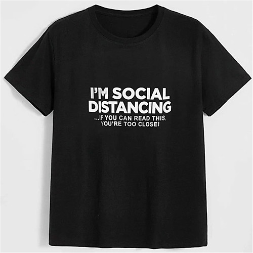 

Men's Tees T shirt Hot Stamping Graphic Prints Letter Print Short Sleeve Daily Tops 100% Cotton Basic Fashion Classic White Black Yellow
