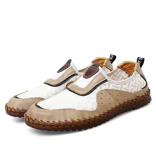 

Men's Sandals Casual Beach Athletic Outdoor Walking Shoes Mesh Tissage Volant Breathable Booties / Ankle Boots Black Yellow Beige Spring Summer